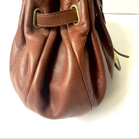 Cole Haan G Series Chocolate Leather Hobo Bag - Picture 10 of 15